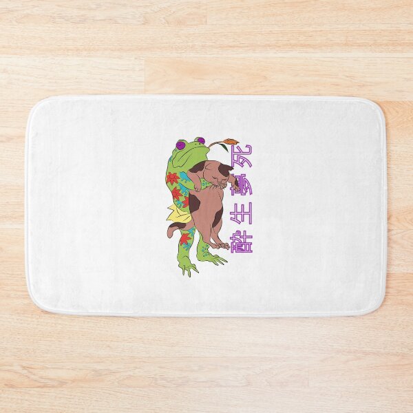 Item preview, frog holding a drunk cat designed and sold by hedoniism-shop.