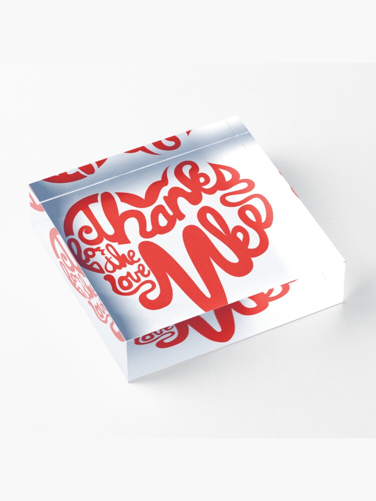 Thumbnail 3 of 5, Acrylic Block, Thanks For The Love, MKE designed and sold by dustinzick.