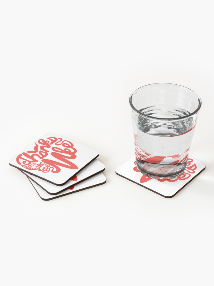 Thumbnail 2 of 5, Coasters (Set of 4), Thanks For The Love, MKE designed and sold by dustinzick.
