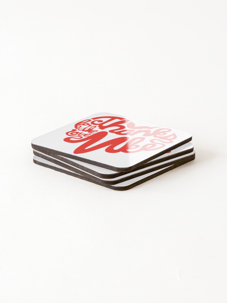 Thumbnail 4 of 5, Coasters (Set of 4), Thanks For The Love, MKE designed and sold by dustinzick.
