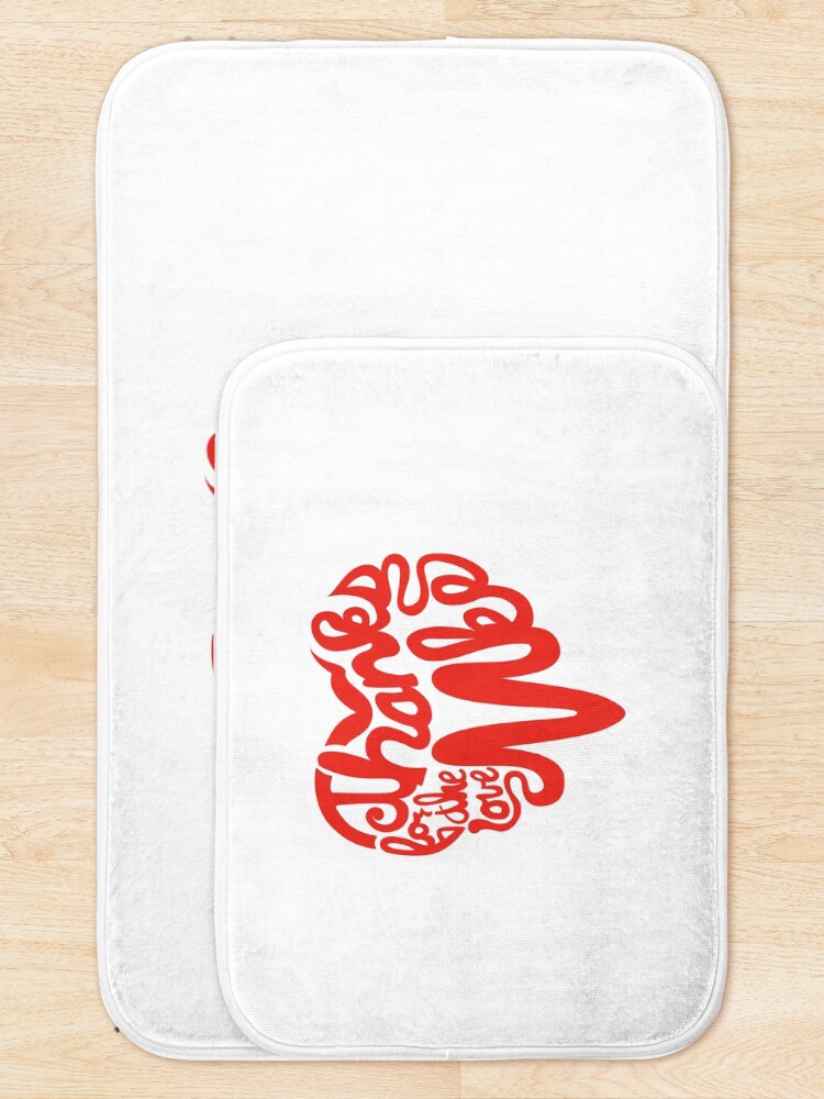 Thumbnail 5 of 6, Bath Mat, Thanks For The Love, MKE designed and sold by dustinzick.