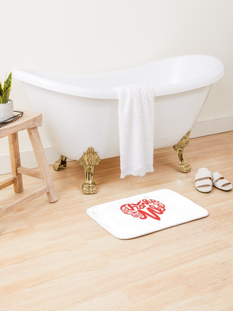 Thumbnail 2 of 6, Bath Mat, Thanks For The Love, MKE designed and sold by dustinzick.