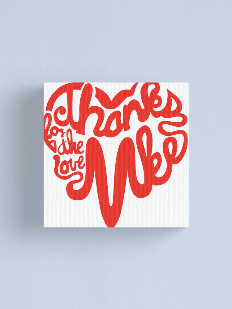 Thumbnail 1 of 3, Canvas Print, Thanks For The Love, MKE designed and sold by dustinzick.