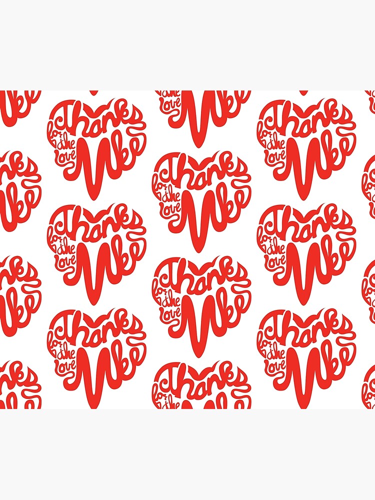Thumbnail 2 of 2, Duvet Cover, Thanks For The Love, MKE designed and sold by dustinzick.