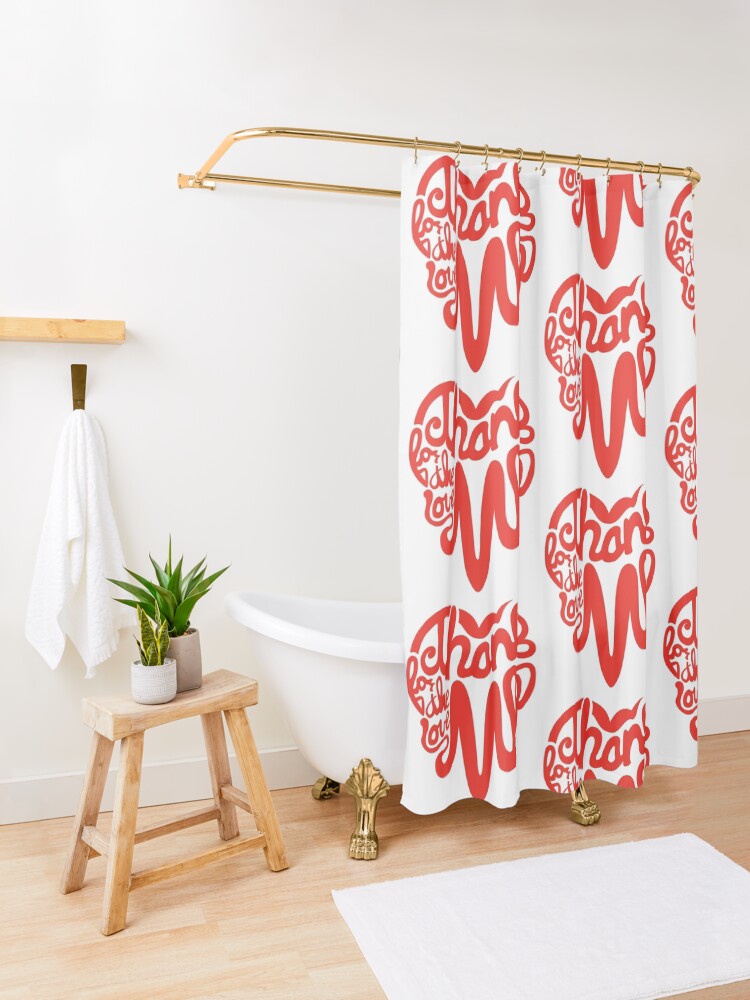 Thumbnail 3 of 5, Shower Curtain, Thanks For The Love, MKE designed and sold by dustinzick.