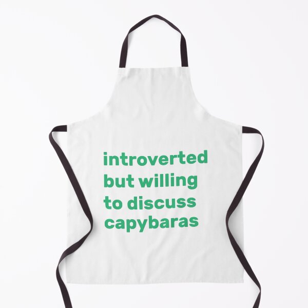 Item preview, Introverted but willing to discuss capybaras designed and sold by AdelDa19.