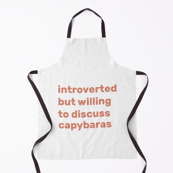 Item preview, Introverted but willing to discuss capybaras designed and sold by AdelDa19.