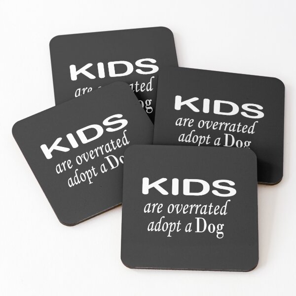 Item preview, Kids Are Overrated Adopt A Dog t-shirt designed and sold by Ami Ne.