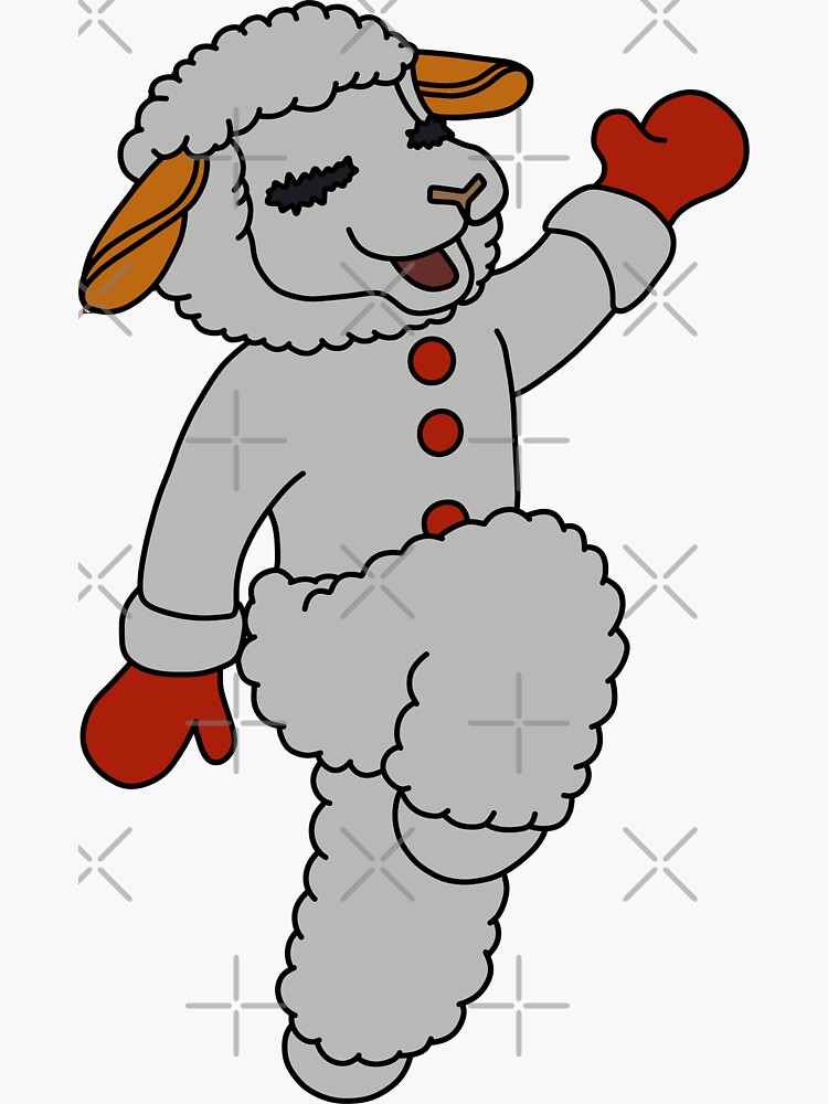 "Lambchop Dancing Fan Art" Sticker For Sale By Ethereal-Enigma | Redbubble