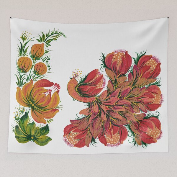 Item preview, Bird, Petrykivka designed and sold by Olena Ivanova.