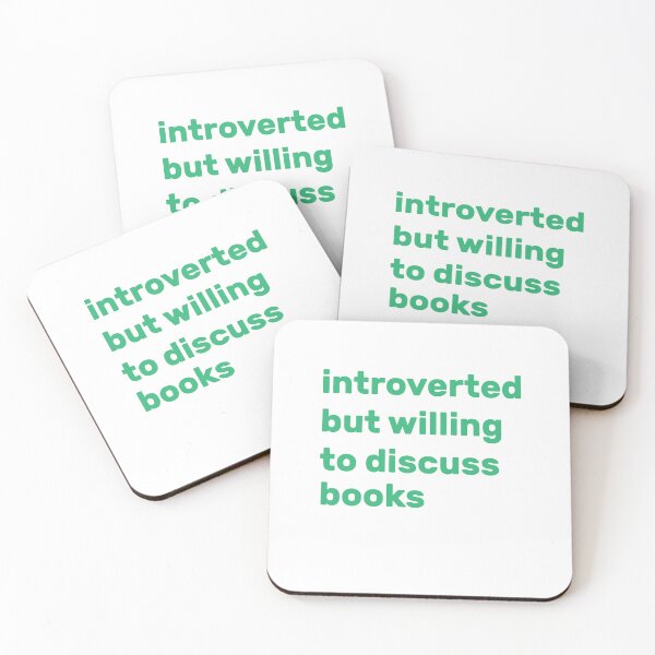 Item preview, Introverted but willing to discuss books designed and sold by AdelDa19.