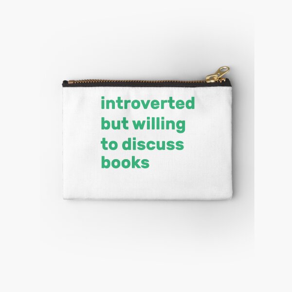 Item preview, Introverted but willing to discuss books designed and sold by AdelDa19.