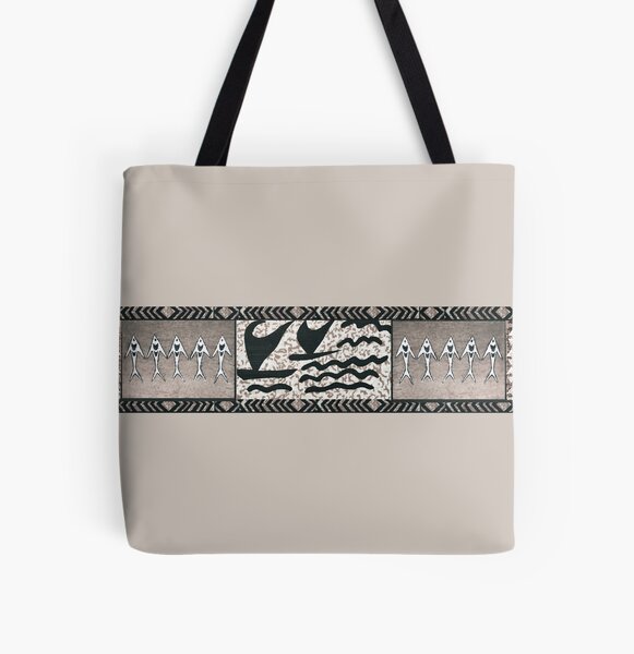 Fishing Net Border Tote Bag