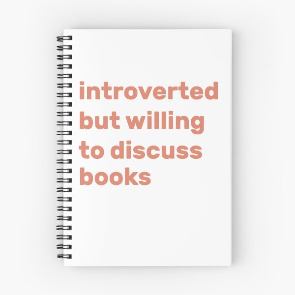 Item preview, Introverted but willing to discuss books designed and sold by AdelDa19.