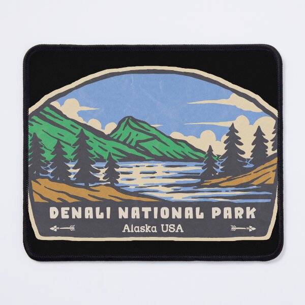 Item preview, Denali National Park Vintage Mountain Lake designed and sold by JordanHolmes.