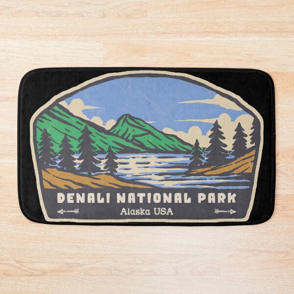 Item preview, Denali National Park Vintage Mountain Lake designed and sold by JordanHolmes.