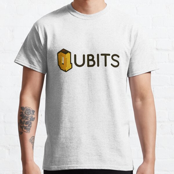 Qubits (pixels + yellow) Classic T-Shirt