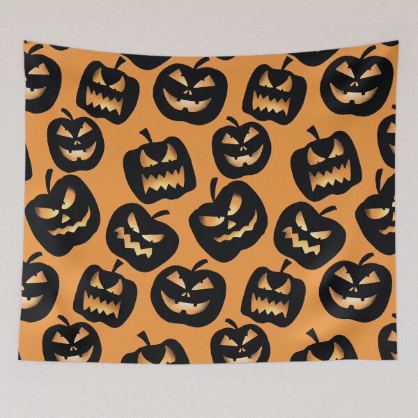 Item preview, Halloween Scary Spooky Pmkins in Orange designed and sold by KathrinLegg.