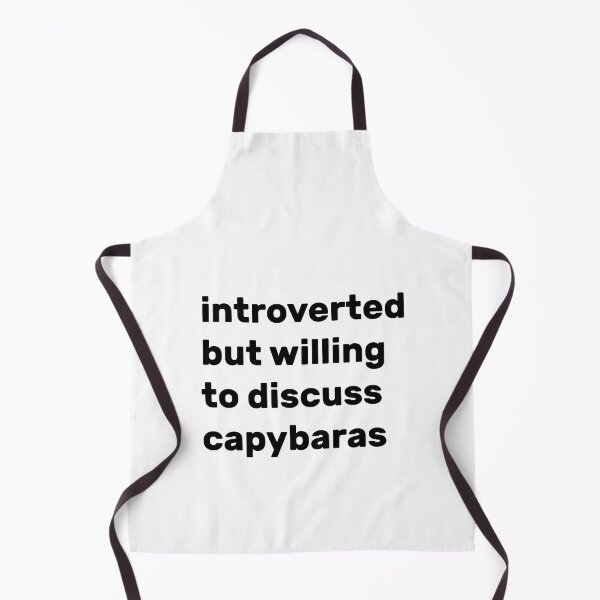 Item preview, Introverted but willing to discuss capybaras designed and sold by AdelDa19.