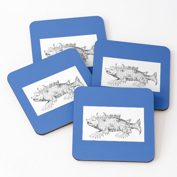 Item preview, Marine Sow on White Background, Sea Monster, 16th Century designed and sold by ScienceSource.