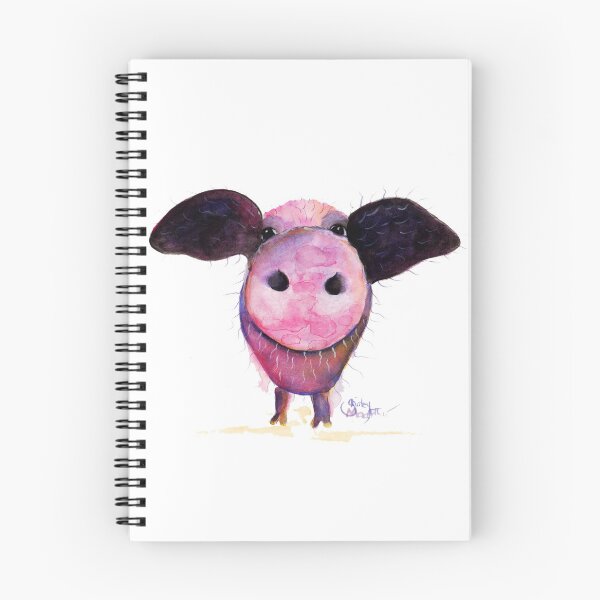 Item preview, NOSEY PIG 'Pigs CAN Fly!' BY SHIRLEY MACARTHUR designed and sold by Shirley MacArthur Art.