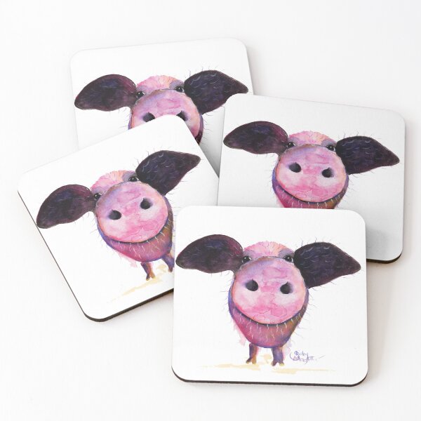 Item preview, NOSEY PIG 'Pigs CAN Fly!' BY SHIRLEY MACARTHUR designed and sold by Shirley MacArthur Art.