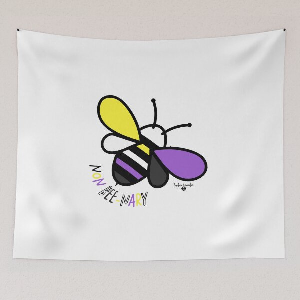 Item preview, Non"Bee"Nary Nonbinary Pride Bee designed and sold by ELDigitals.