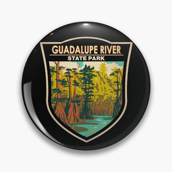Item preview, Guadalupe River State Park Texas Badge Vintage designed and sold by KrisSidDesigns.