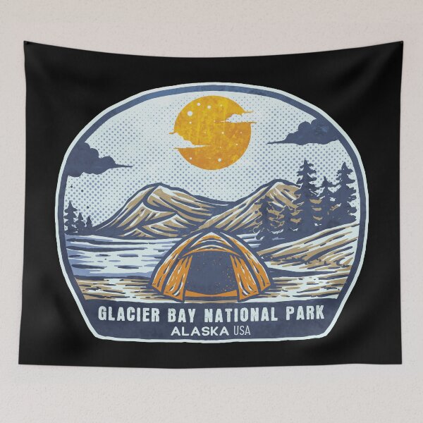 Item preview, Glacier Bay National Park Vintage Sunset Camp designed and sold by JordanHolmes.