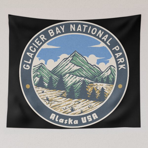 Item preview, Glacier Bay National Park Vintage Mountains designed and sold by JordanHolmes.