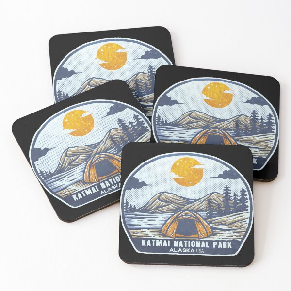 Item preview, Katmai National Park Vintage Sunset Camp designed and sold by JordanHolmes.