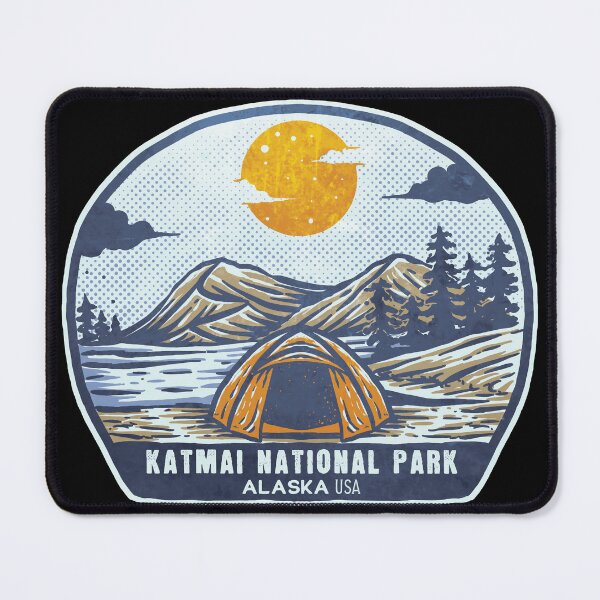 Item preview, Katmai National Park Vintage Sunset Camp designed and sold by JordanHolmes.