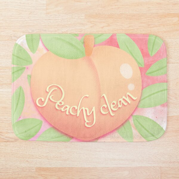 Item preview, Peach clean rug designed and sold by BathHeaven.