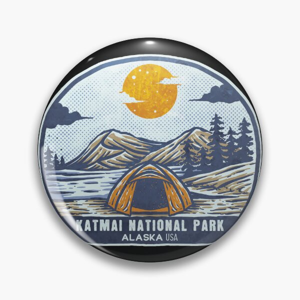 Item preview, Katmai National Park Vintage Sunset Camp designed and sold by JordanHolmes.