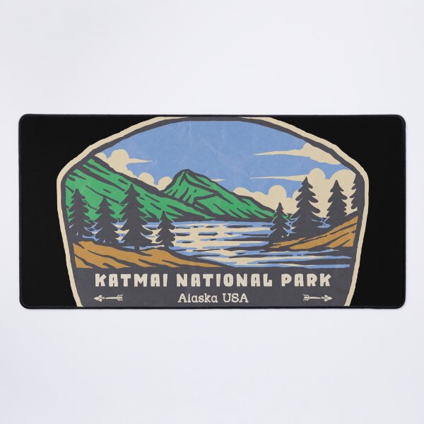 Item preview, Katmai National Park Vintage Mountain Lake designed and sold by JordanHolmes.