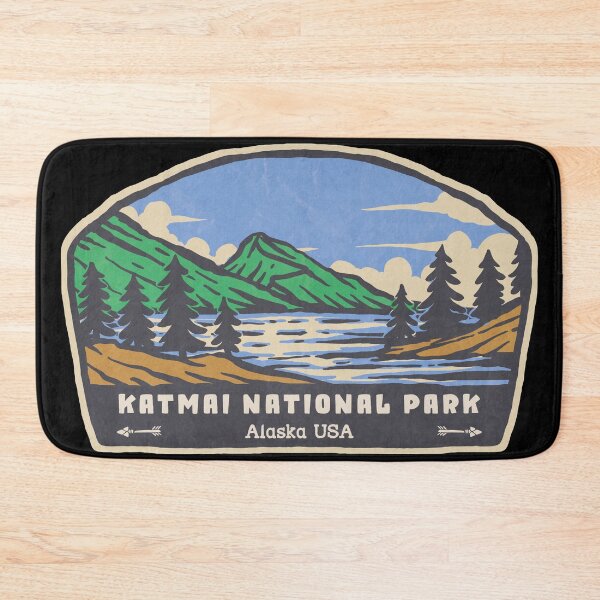 Item preview, Katmai National Park Vintage Mountain Lake designed and sold by JordanHolmes.
