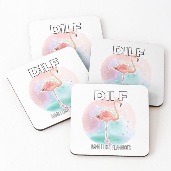 Item preview, DILF  Damn I Love Flamingos designed and sold by loganferret.