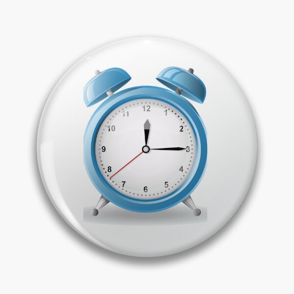 Item preview, Blue Alarm Clock Minimal Cartoon Design designed and sold by Thonja.