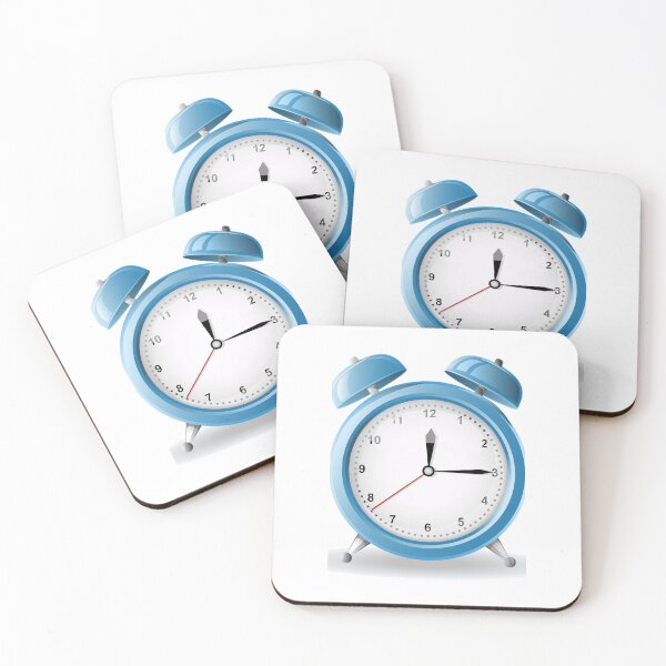 Item preview, Blue Alarm Clock Minimal Cartoon Design designed and sold by Thonja.