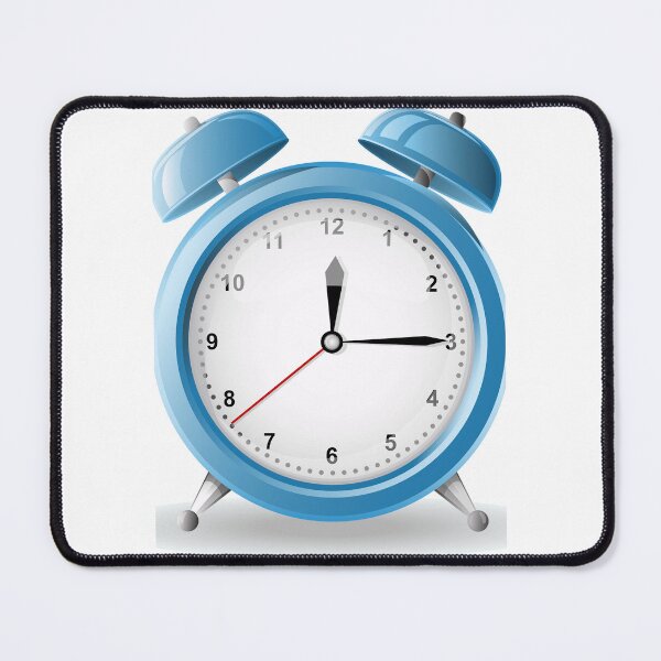 Item preview, Blue Alarm Clock Minimal Cartoon Design designed and sold by Thonja.