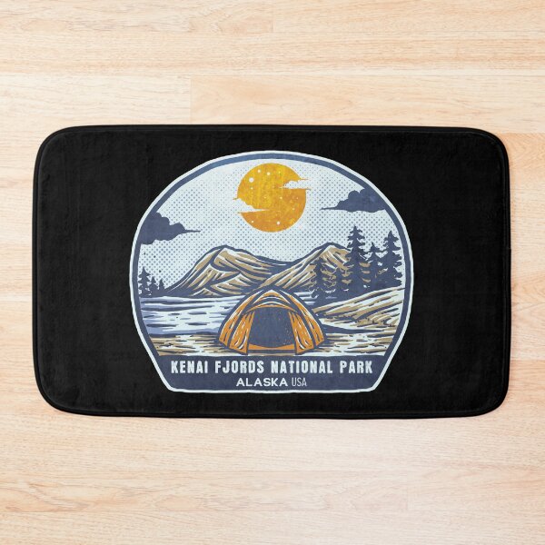 Item preview, Kenai Fjords National Park Vintage Sunset Camp designed and sold by JordanHolmes.