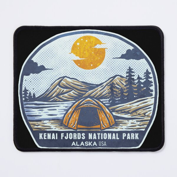 Item preview, Kenai Fjords National Park Vintage Sunset Camp designed and sold by JordanHolmes.