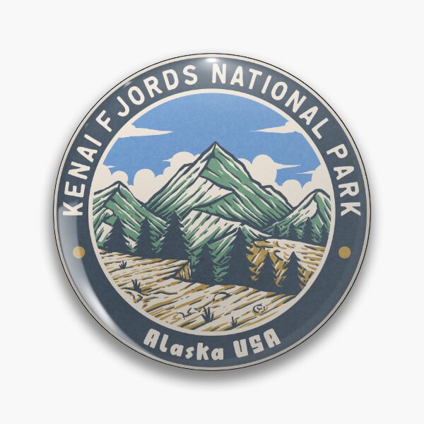 Artikelvorschau, Kenai-Fjords-Nationalpark-Weinlese-Berge entworfen und verkauft von JordanHolmes.