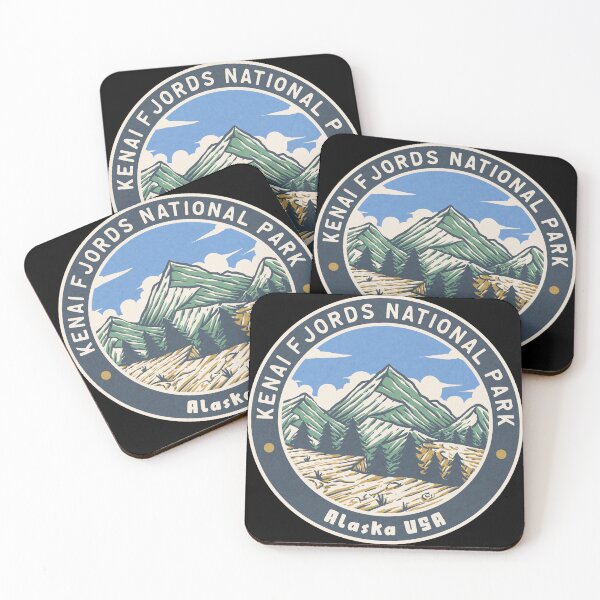 Item preview, Kenai Fjords National Park Vintage Mountains designed and sold by JordanHolmes.