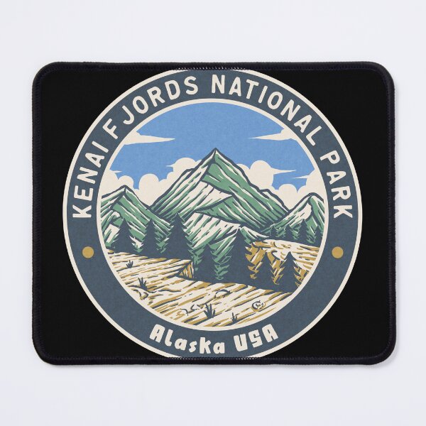 Item preview, Kenai Fjords National Park Vintage Mountains designed and sold by JordanHolmes.