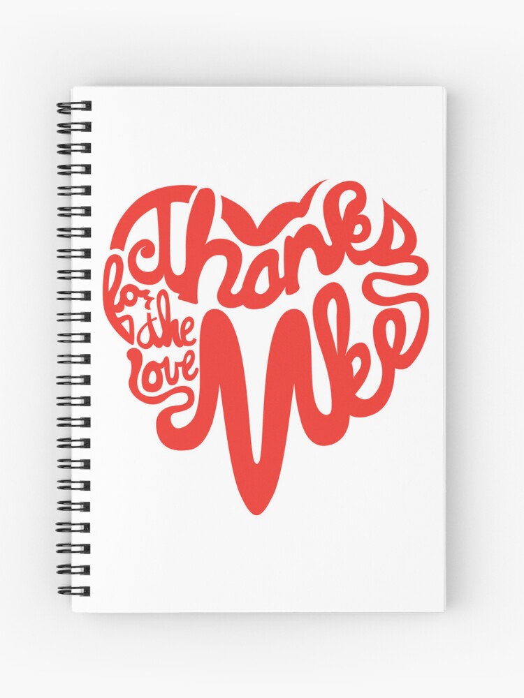 Thumbnail 1 of 3, Journal, Thanks For The Love, MKE designed and sold by dustinzick.