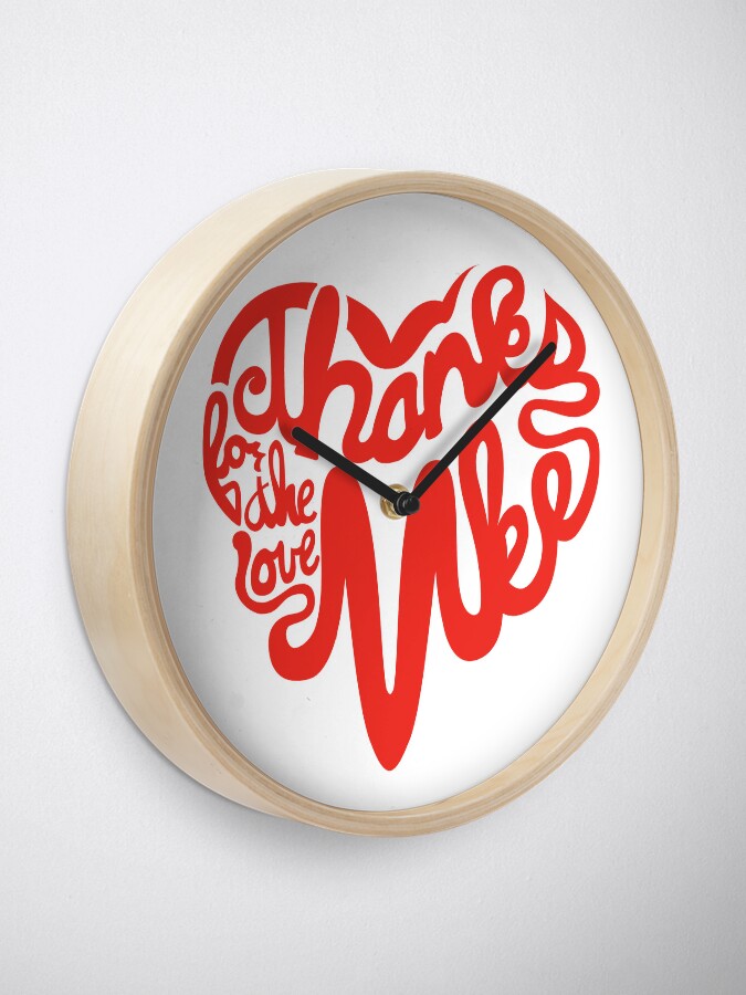 Thumbnail 1 of 4, Clock, Thanks For The Love, MKE designed and sold by dustinzick.