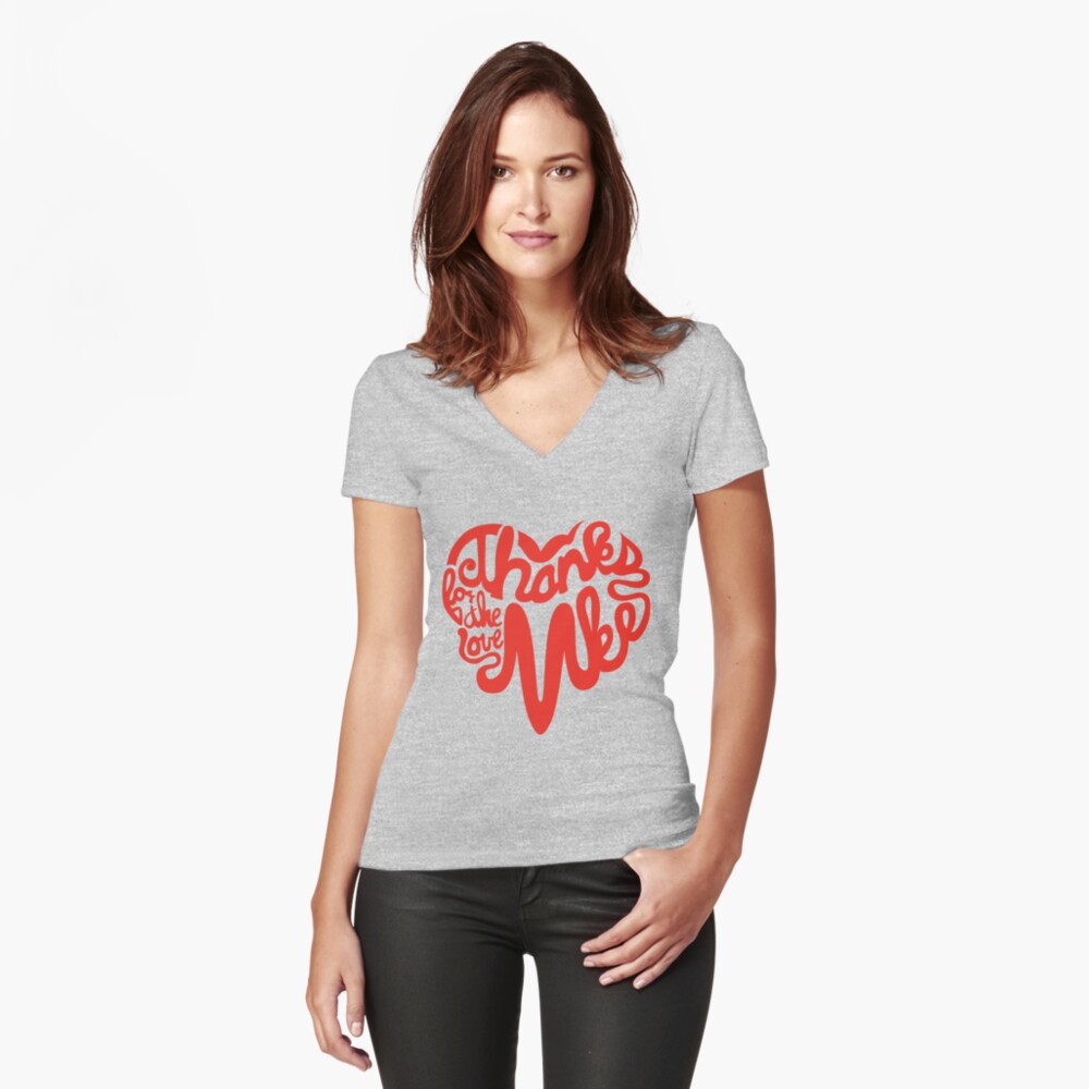 Item preview, Fitted V-Neck T-Shirt designed and sold by dustinzick.