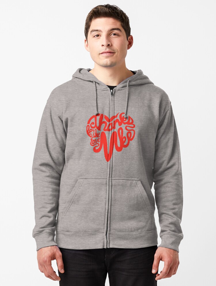 Thumbnail 1 of 5, Zipped Hoodie, Thanks For The Love, MKE designed and sold by dustinzick.