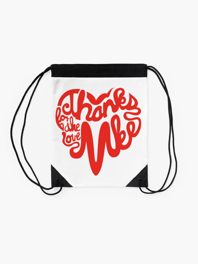 Thumbnail 2 of 3, Drawstring Bag, Thanks For The Love, MKE designed and sold by dustinzick.